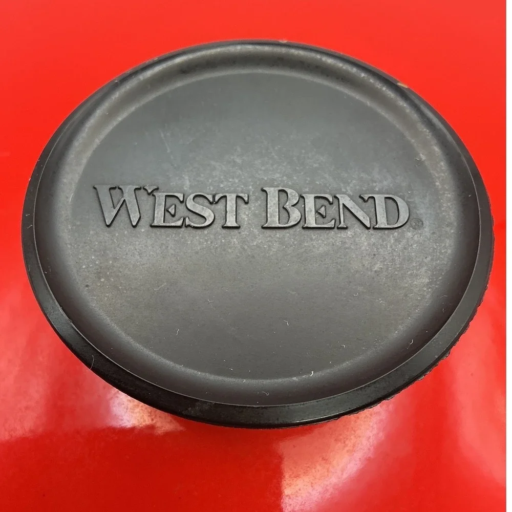 West Bend Electric Wok Red Lid Nonstick Cooking‎ With Cord